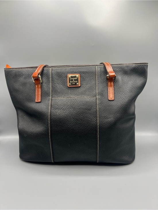 Dooney & Bourke Handbags - Dooney & Bourke Black Pebbled Leather Lexington Tote